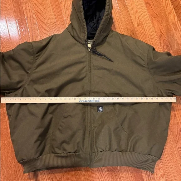 VTG Carhartt Jacket Men 5XL BRK Hooded Yukon Extremes Artic Quilt Lined J133 BRK